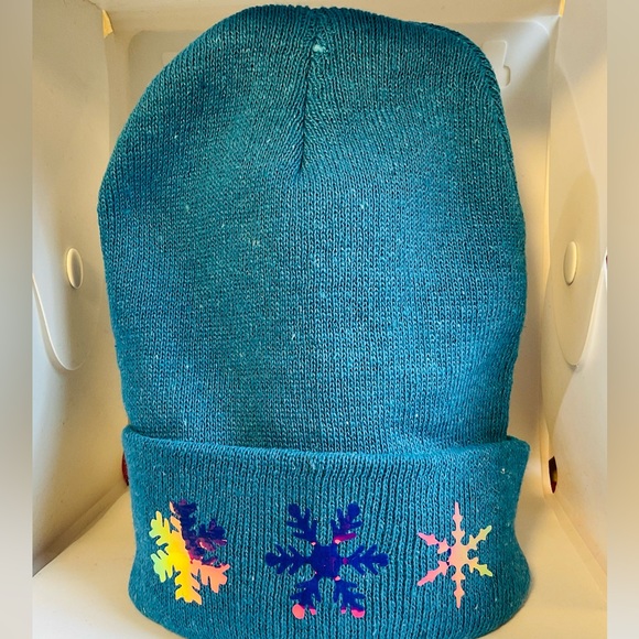 Graphic Designed Beanie(BLUE) SEE PICTURES - Picture 3 of 5